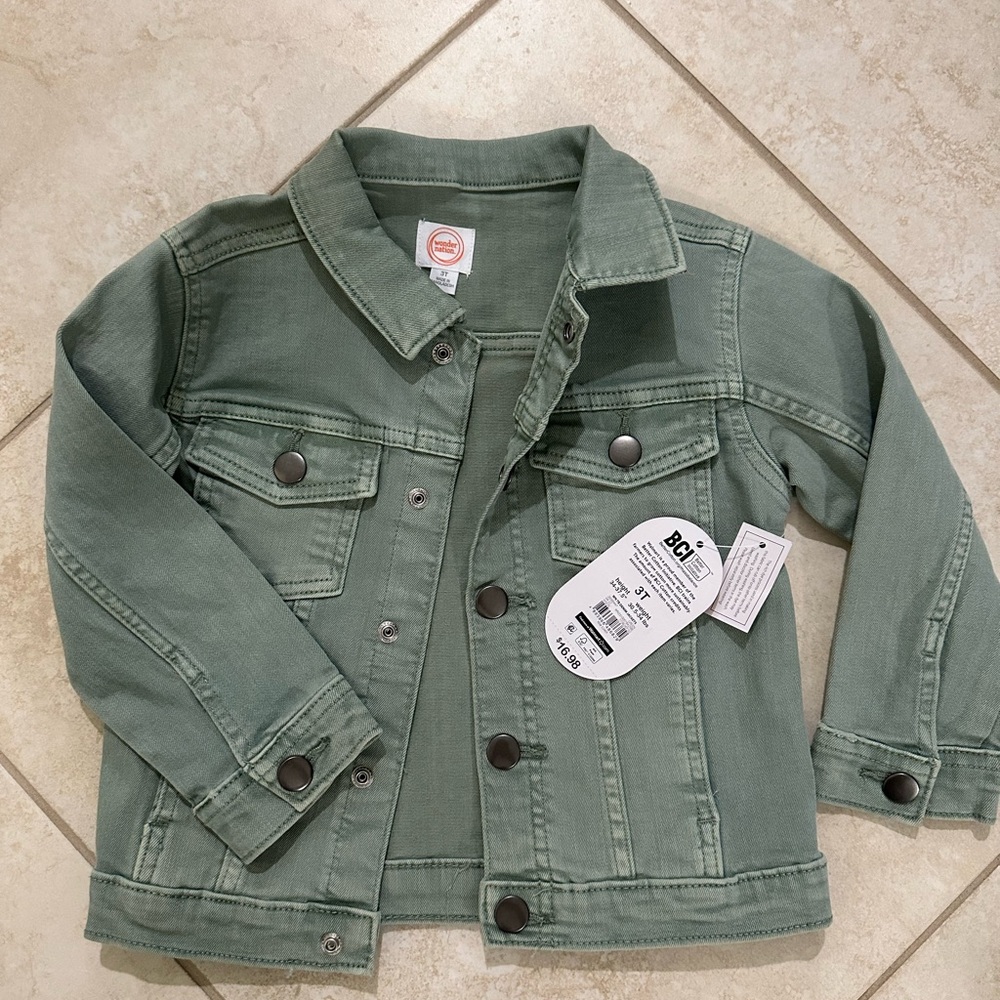 Wonder Nation Sage Green Jean Jacket